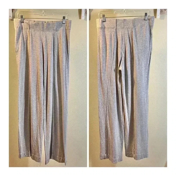 Myrine Antwerp Gray Atleisure Pants Elastic Waist Pull Up Seamed Lightweight XL - Picture 1 of 5